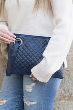 Load image into Gallery viewer, Quilted Wristlet Clutch