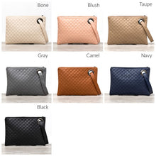 Load image into Gallery viewer, Quilted Wristlet Clutch