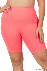 ATHLETIC HIGH RISE BIKER SHORTS