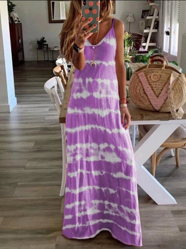 Lilac Clouds Maxi Dress